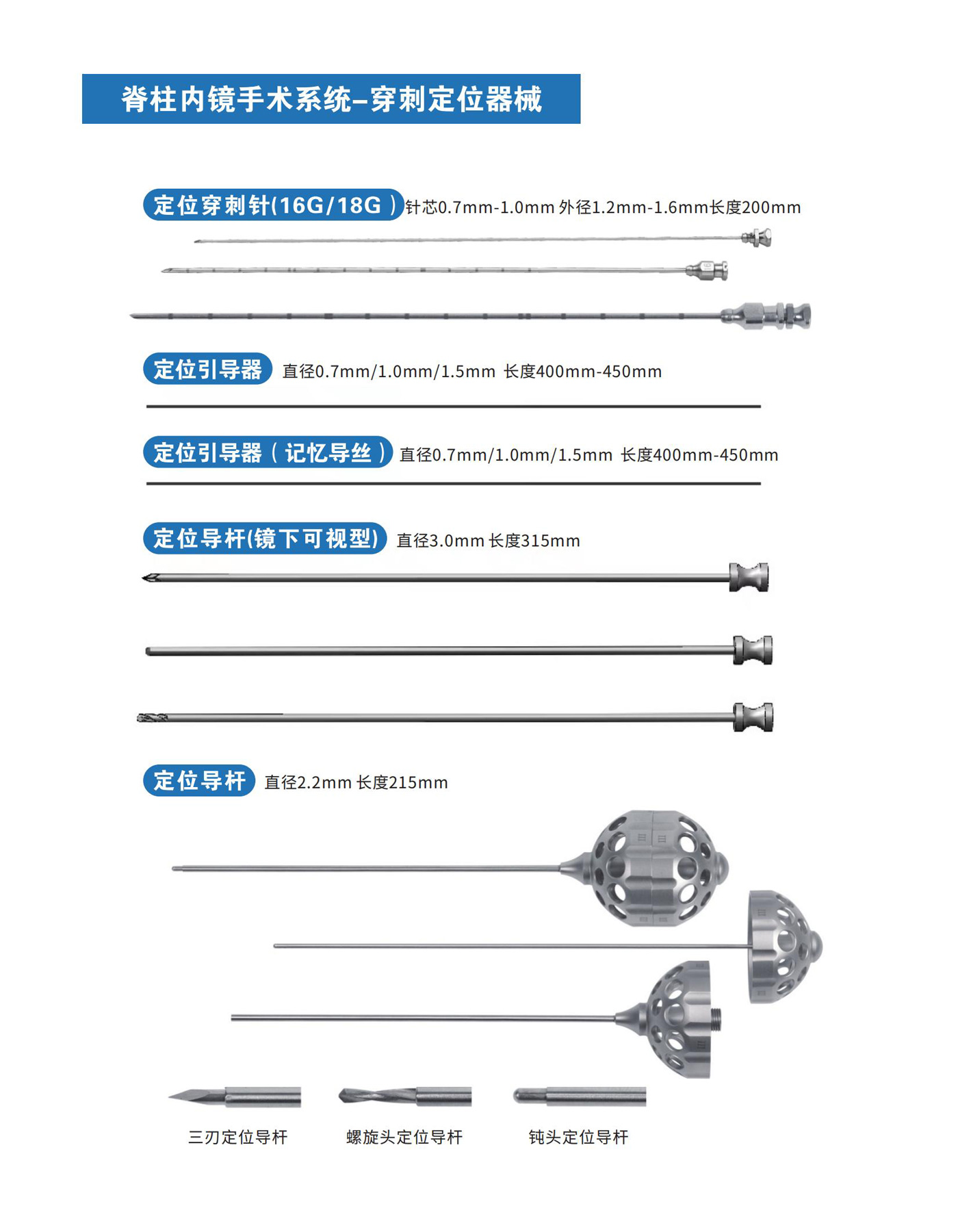 脊柱内镜手术系统-穿刺定位器械
